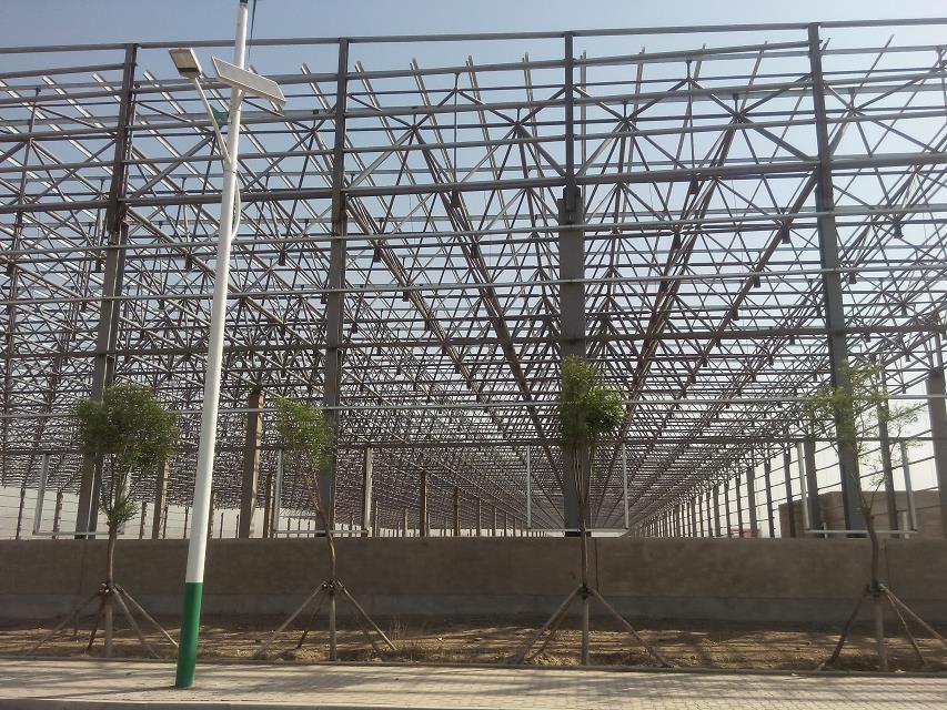 蛟河汽车工业厂房网架